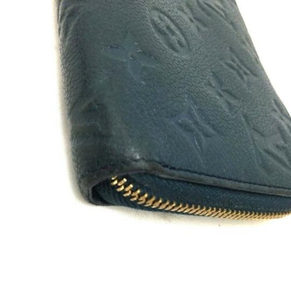 100% Auth Louis Vuitton Long Empreinte Leather Zip - Picture 5 of 8